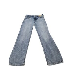 Thereabouts Husky Straight Fit Jeans Blue Wash Distressed Detail Size 18 Husky